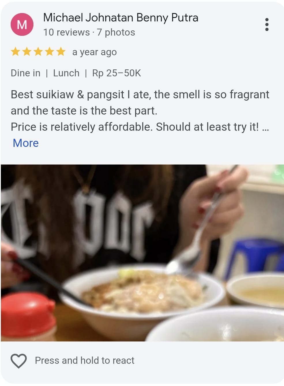Contoh ulasan pelanggan 2